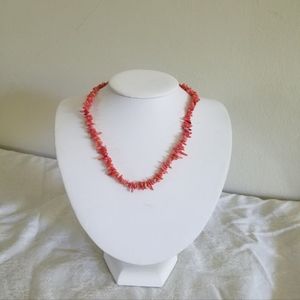 Pink Salmon Coral Necklace